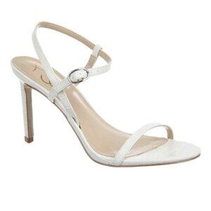 Sam Edelman Doran Strappy Sandal, White Croc, Women Size 8 Lk Nw!